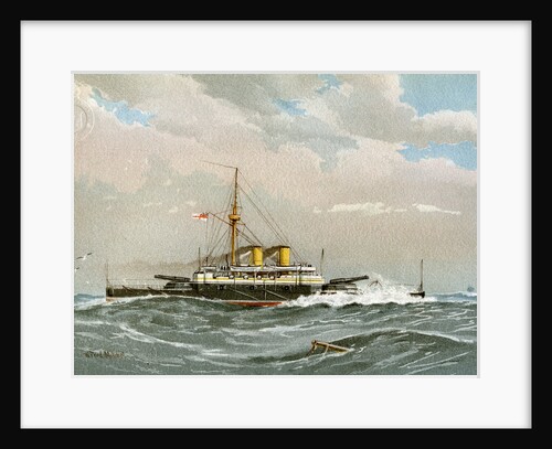 HMS Rodney, Royal Navy 1st class battleship by William Frederick Mitchell