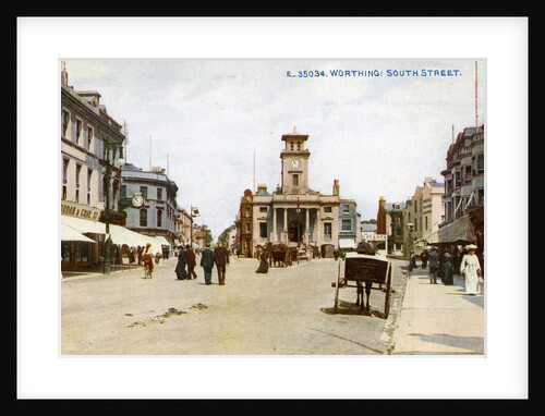 South Street, Worthing, Sussex by Photochrom Co Ltd of London