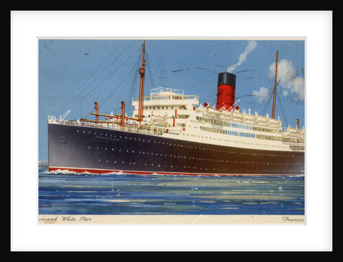 Cunard Line steamship RMS Franconia by Kenneth Denton Shoesmith