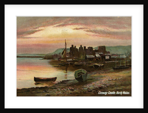 Conway Castle, Caernarvonshire, North Wales by Langsdorff and Co