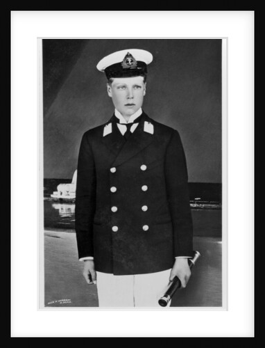 The Prince of Wales in the uniform of a midshipman by Rotary Photo