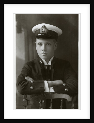 The Prince of Wales in naval uniform by W&D Downey