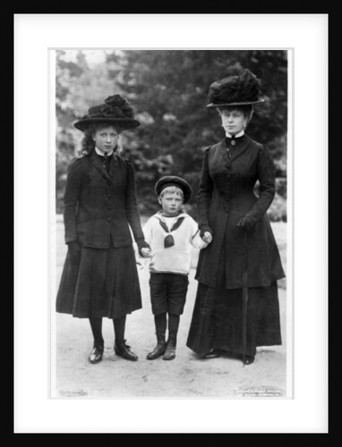Queen Mary, Princess Mary and Prince John by Ernest Brooks
