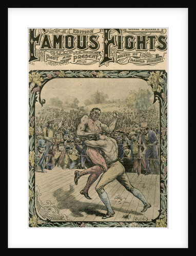 Caught him with both arms round the waist, and threw him on the stage by Pugnis