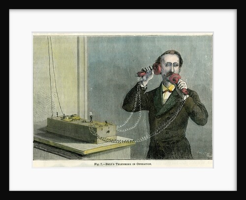 Bell's telephone in operation by Gilbert