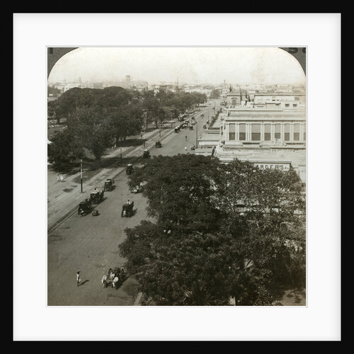 Chowringhee Road, Calcutta, India by Underwood & Underwood