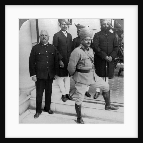 The Maharaja of Gwalior at home, Madhya Pradesh, India by Underwood & Underwood