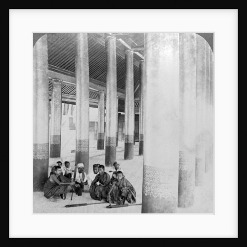 Inside the audience hall, Mandalay Palace, Burma by Underwood & Underwood