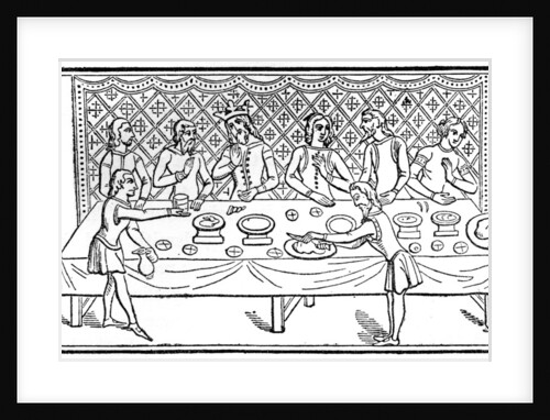 A king at dinner by Anonymous