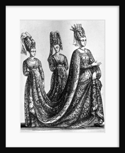 Isabella of Bavaria wearing a forked headdress by Anonymous