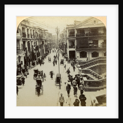 Queen Street, Hong Kong, China by Strohmeyer and Wyman