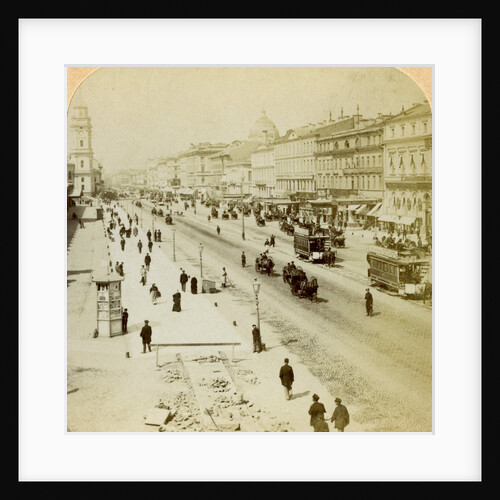 Nevsky Prospekt, the principal street of St Petersburg, Russia by Underwood & Underwood