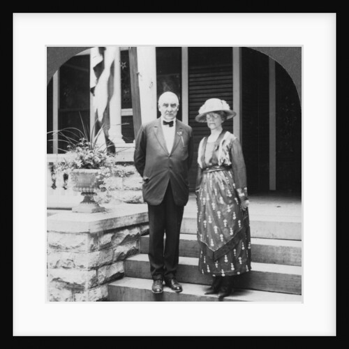 President and Mrs Harding at their home, Marion, Illinois, USA by Keystone View Company