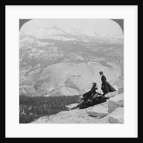 View from Clouds Rest over the Little Yosemite Valley to Mount Clark, California, USA by Underwood & Underwood