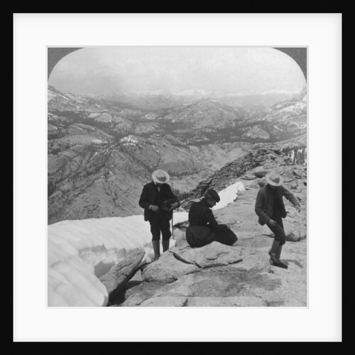 View from Clouds Rest over Tenaya Lake to the distant Matterhorn, California, USA by Underwood & Underwood