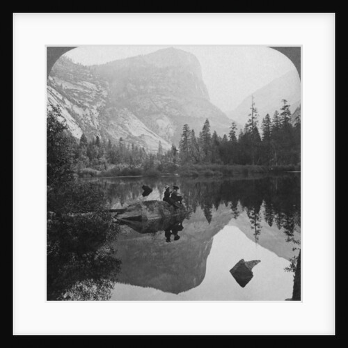 View of Mirror Lake, looking towards Mount Watkins, Yosemite, California, USA by Underwood & Underwood