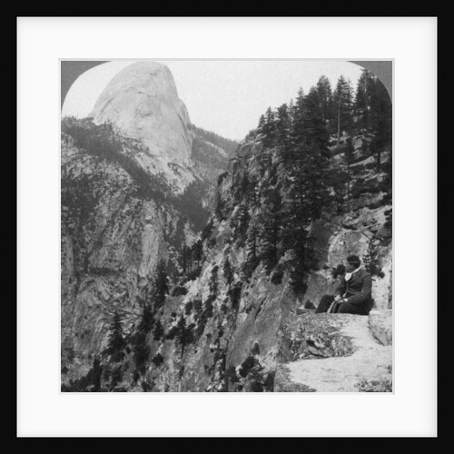 View from Glacier Canyon to Half Dome, Yosemite Valley, California, USA by Underwood & Underwood