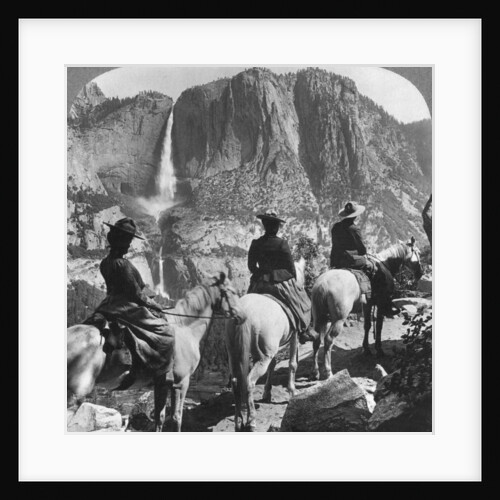 Yosemite Falls, from Glacier Point trail, Yosemite Valley, California, USA by Underwood & Underwood