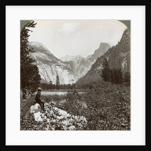 North Dome, Half Dome and Clouds Rest, Yosemite Valley, California, USA by Underwood & Underwood