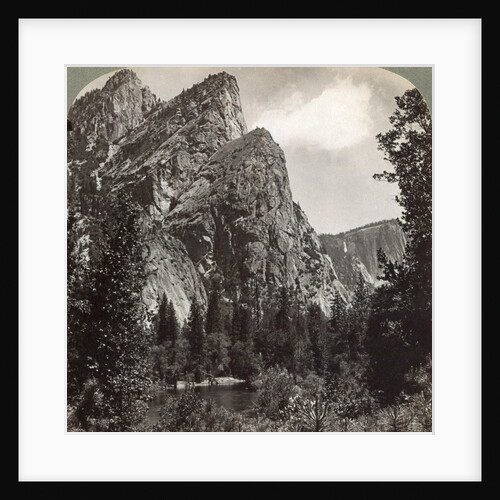 The 'Three Brothers', Yosemite Valley, California, USA by Underwood & Underwood