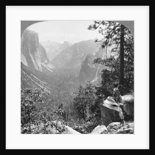 View from Inspiration Point through Yosemite Valley, California, USA by Underwood & Underwood