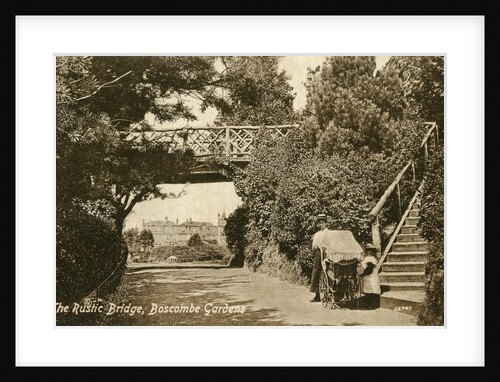 The Rustic Bridge, Boscombe Gardens, Bournemouth, Dorset by Anonymous