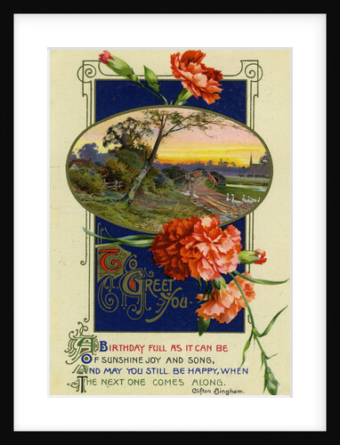 Birthday postcard by Anonymous