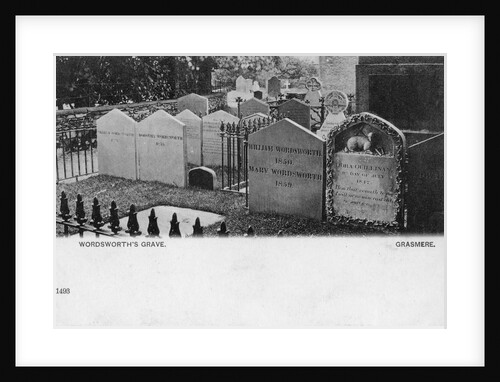 Grave of the poet William Wordsworth, Grasmere, Westmorland by Anonymous