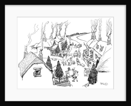 A village, the most cheerful in the world by Gordon Frederick Browne