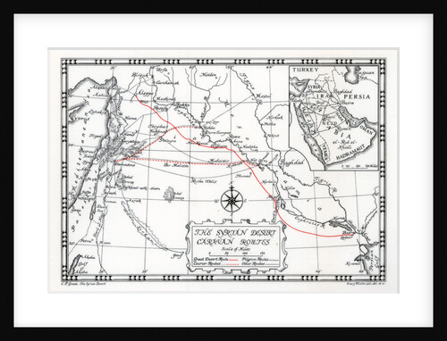 Caravan, courier and pilgrim routes in the Syrian desert by Emery Walker Ltd