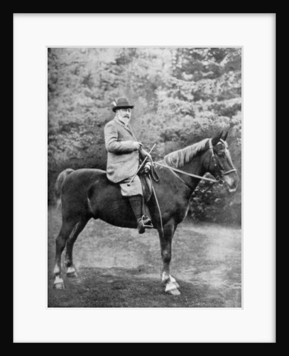 King Edward VII riding to the coverts at Sandringham, Norfolk by Knights-Whittome