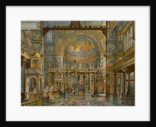 'Restoration of Old St Peter's, Rome' by HW Brewer