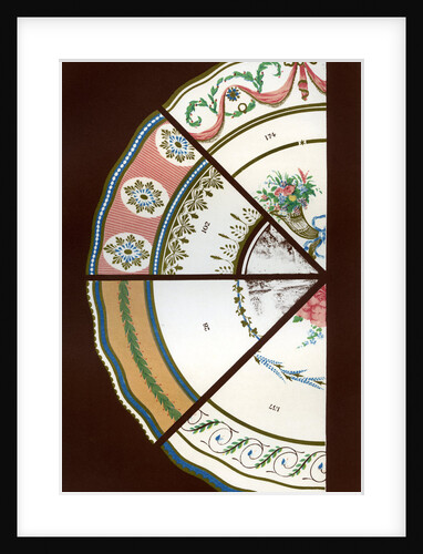 Derby patterns of dinner and dessert services by Hall & England