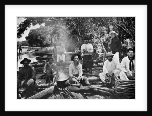 Cooking on a raft, Paraguay by Anonymous