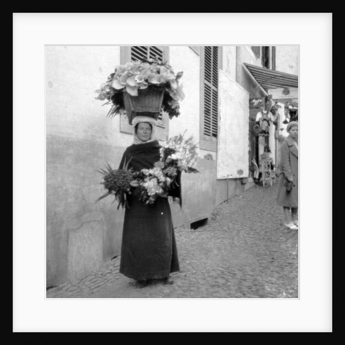 Flower seller, Funchal, Madeira by Anonymous