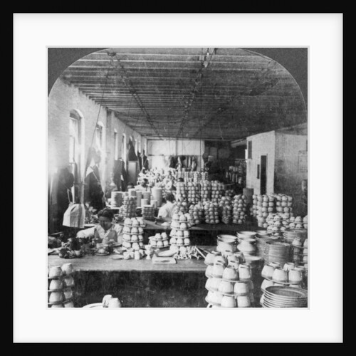 Artists decorating porcelain ware, Trenton, New Jersey, USA by Keystone View Company