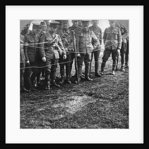 Impression of a body in the ground, Billericay, Essex, World War I by Realistic Travels Publishers