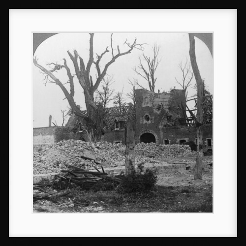 Ruins of Beury Chateau, Festubert, France, World War I by Realistic Travels Publishers