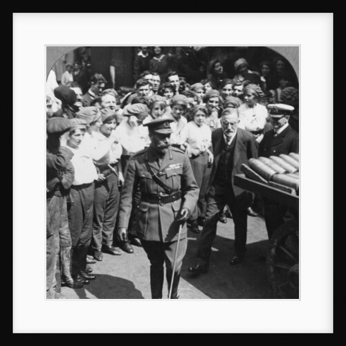 His Majesty inspects the shells at Holmes and Co Ltd, Hull, Yorkshire, World War I by Realistic Travels Publishers