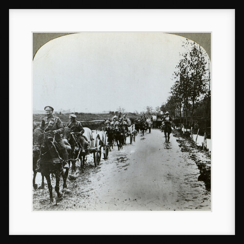 Artillery making their way through mud to Gommecourt, France, World War I by Realistic Travels Publishers