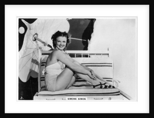 Simone Simon, French film actress by Anonymous