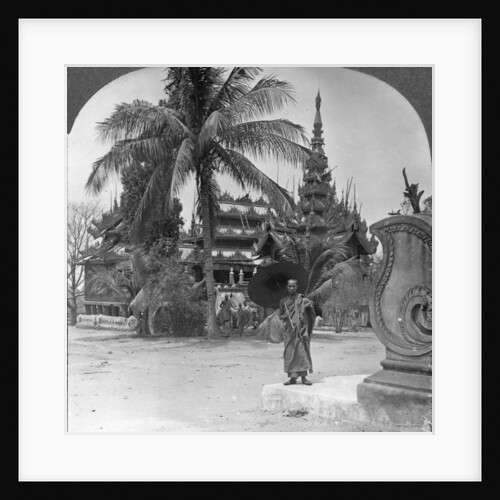 Buddhist monastery used as a priests' home and school, Mandalay, Burma by Stereo Travel Co