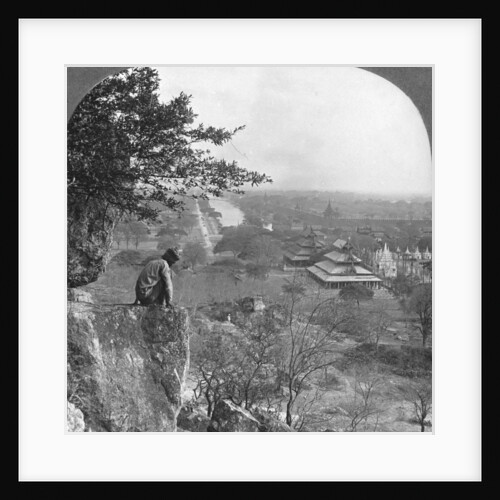 General view of Mandalay, Burma, showing the fort wall by Stereo Travel Co