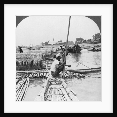Rafts on the Irrawaddy River, Mandalay, Burma by Stereo Travel Co