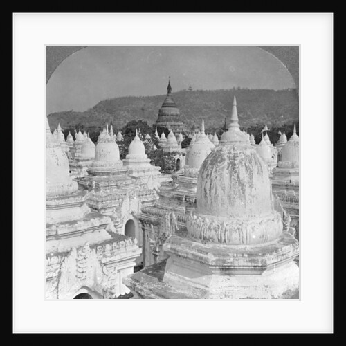Looking over the 450 pagodas at Mandalay, Burma by Stereo Travel Co