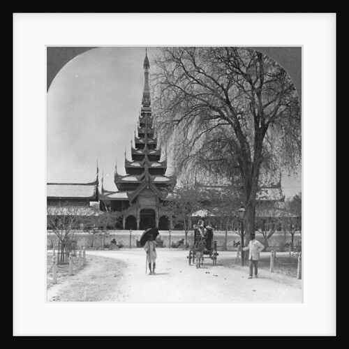 Front view of the Royal Palace, Mandalay, Burma by Stereo Travel Co