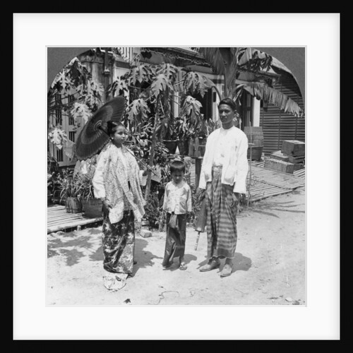 Burmese family, Rangoon, Burma by Stereo Travel Co