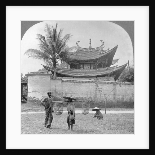 Picturesque Chinese joss house, Bhamo, Burma by Stereo Travel Co