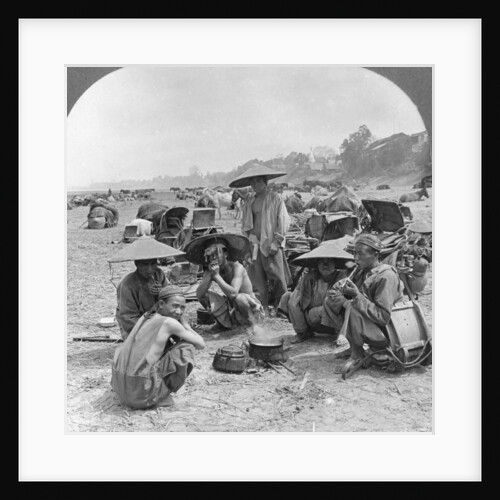 Caravan en route for China camping at Bhamo, Burma by Stereo Travel Co