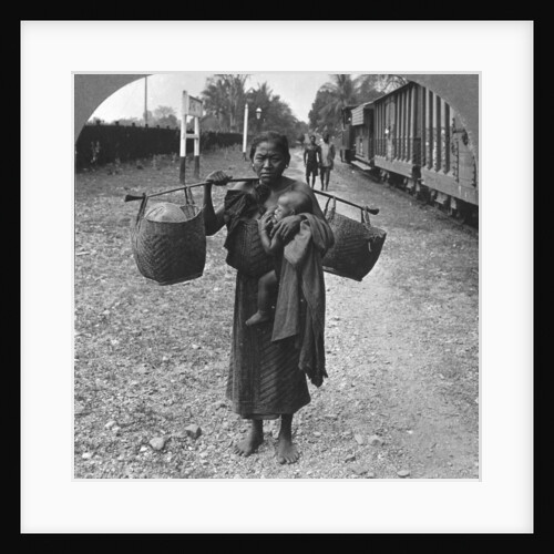 Shan woman and child, Upper Burma by Stereo Travel Co